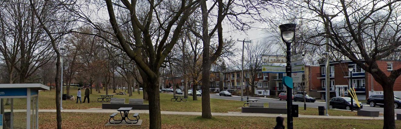 Image of a park located in the Ahuntsic-Cartierville neighborhood