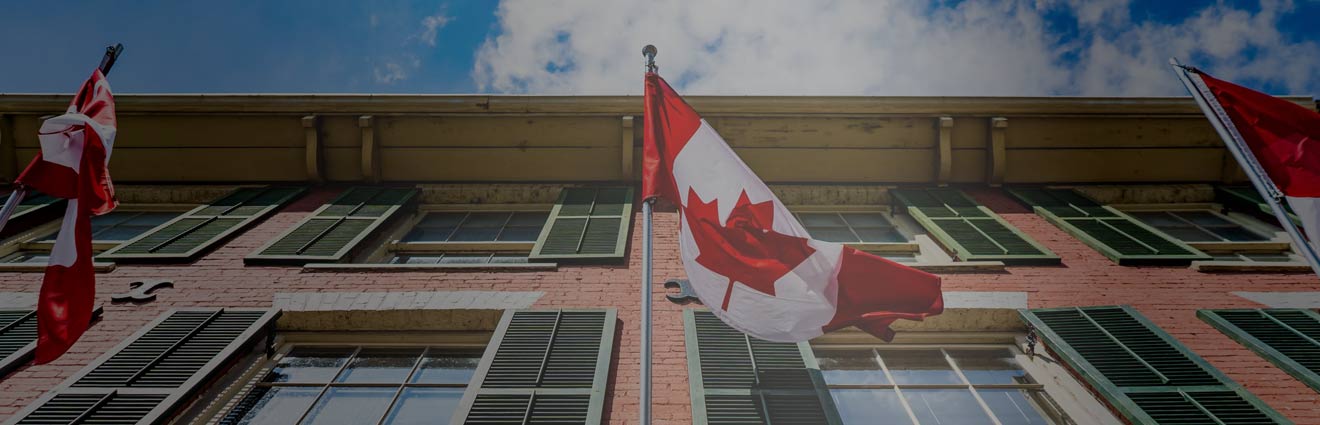 Image de drapeaux canadiens